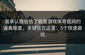 我承认我低估了假爱游戏体育官网的逼真程度，关键就在这里：5个快速避坑