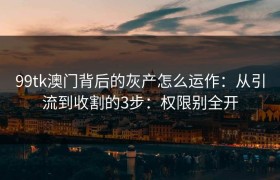 99tk澳门背后的灰产怎么运作：从引流到收割的3步：权限别全开